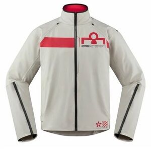 ICON Tarmac 2 Grey Motorcycle Jacket 3XL Lightweight Waterproof 2820-5016 Padded